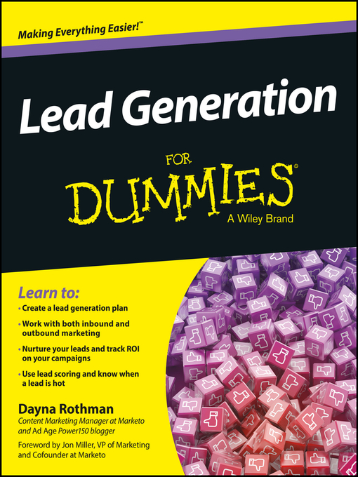 Cover image for Lead Generation For Dummies
